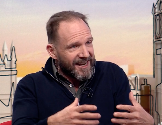 <p>Ralph Fiennes on ‘Sunday with Laura Kuenssberg’</p>